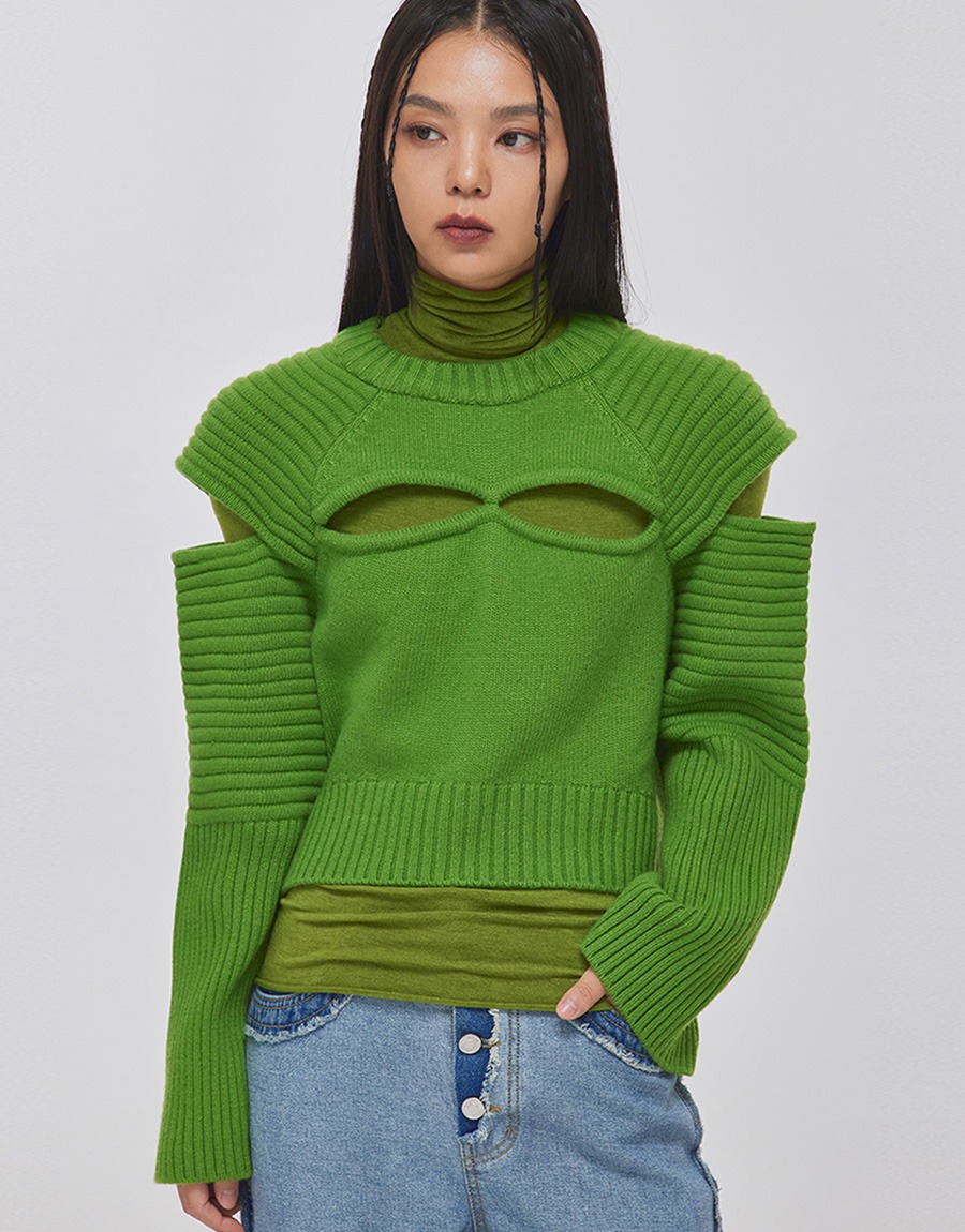 CUTOUT FISHER OVERSIZED KNIT TOP